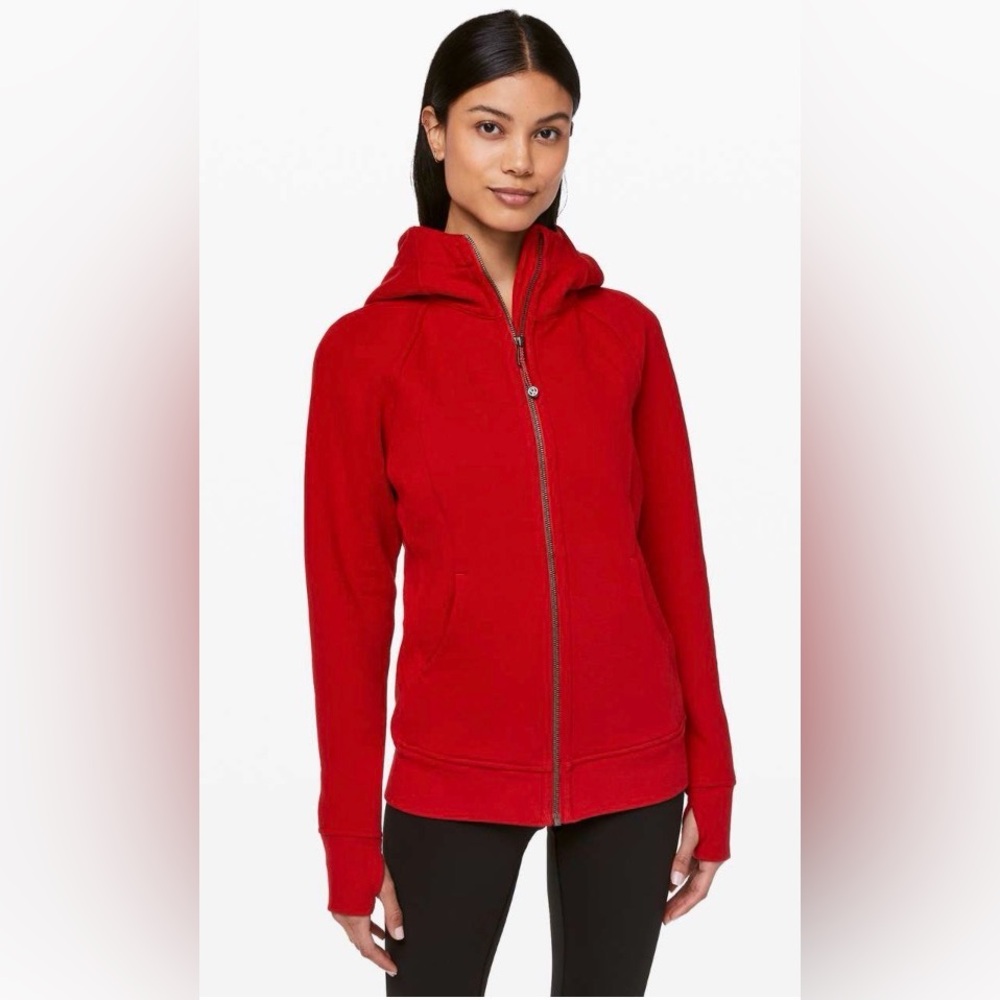 Lululemon Athletica dark Red scuba sz 2